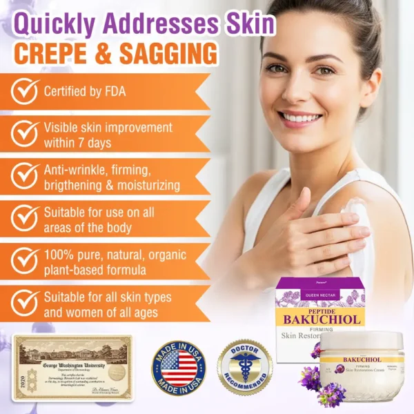 ❤️❤️FDA Official: Grunsify® 𝐐𝐮𝐞𝐞𝐧 𝐍𝐞𝐜𝐭𝐚𝐫 𝐏𝐞𝐩𝐭𝐢𝐝𝐞 + 𝐁𝐚𝐤𝐮𝐜𝐡𝐢𝐨𝐥 𝐒𝐤𝐢𝐧 𝐑𝐞𝐬𝐭𝐨𝐫𝐚𝐭𝐢𝐨𝐧 𝐂𝐫𝐞𝐚𝐦 - 𝐀𝐧𝐭𝐢-𝐚𝐠𝐢𝐧𝐠, 𝐇𝐲𝐝𝐫𝐚𝐭𝐢𝐧𝐠, 𝐒𝐤𝐢𝐧 𝐅𝐢𝐫𝐦𝐢𝐧𝐠 & 𝐋𝐢𝐟𝐭𝐢𝐧𝐠, 𝐒𝐤𝐢𝐧 𝐑𝐞𝐩𝐚𝐢𝐫, 𝐄𝐯𝐞𝐧 𝐓𝐨𝐧𝐞, 𝐀𝐜𝐧𝐞 𝐚𝐧𝐝 𝐃𝐚𝐫𝐤 𝐒𝐩𝐨𝐭 𝐓𝐫𝐞𝐚𝐭𝐦𝐞𝐧𝐭, 𝐖𝐚𝐫𝐭 𝐚𝐧𝐝 𝐌𝐨𝐥𝐞 𝐑𝐞𝐦𝐨𝐯𝐚𝐥, 𝐚𝐧𝐝 𝐏𝐬𝐨𝐫𝐢𝐚𝐬𝐢𝐬 𝐑𝐞𝐥𝐢𝐞𝐟.