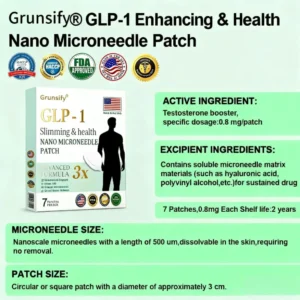 【𝐋𝐚𝐬𝐭 𝐂𝐡𝐚𝐧𝐜𝐞! 𝟖𝟎% 𝐎𝐅𝐅】Grunsify® 𝗚𝗟𝗣-𝟏 𝐌𝐢𝐜𝐫𝐨𝐧𝐞𝐞𝐝𝐥𝐞 𝐌𝐞𝐧’𝐬 𝐏𝐨𝐰𝐞𝐫 𝐏𝐚𝐭𝐜𝐡 — 𝐇𝐞𝐫𝐛𝐚𝐥 𝐓𝐞𝐜𝐡 𝐟𝐨𝐫 𝐕𝐢𝐭𝐚𝐥𝐢𝐭𝐲, 𝐏𝐞𝐫𝐟𝐨𝐫𝐦𝐚𝐧𝐜𝐞 & 𝐄𝐃 𝐑𝐞𝐥𝐢𝐞𝐟