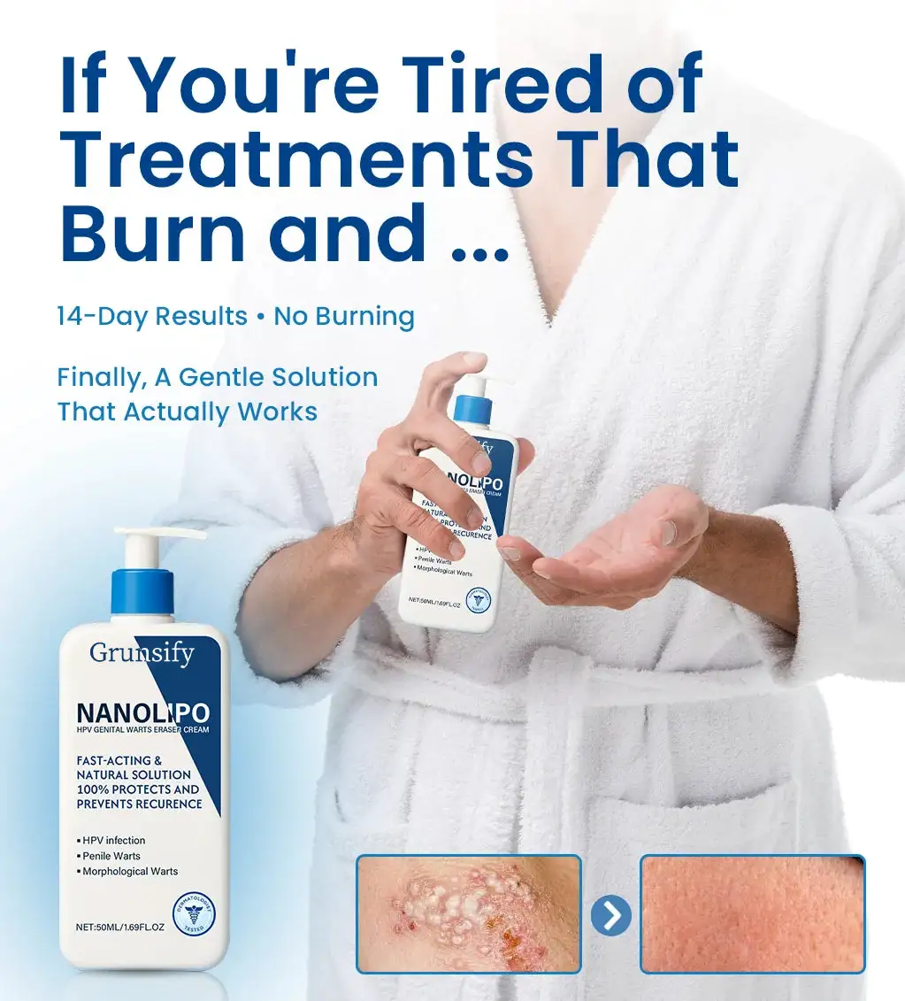โ
Official Store: ๐ฅGrunsify NanoLipo HPV Genital Warts Eraser Cream Plus+