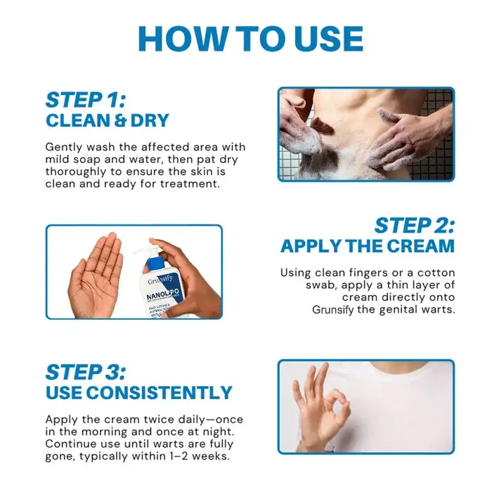 โ
Official Store: ๐ฅGrunsify NanoLipo HPV Genital Warts Eraser Cream Plus+